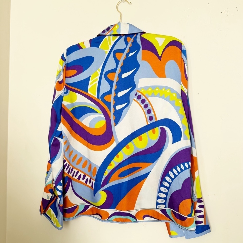 Multicolor Abstract Button Down Shirt - Picture 13 of 13